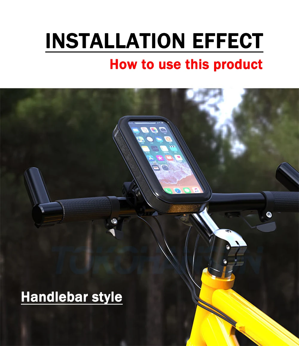 Waterproof Motorcycle Phone Holder Support Telephone Mobile Stand for Moto Support for iPhone 11 Universal Bike Mobile Phone Sup
