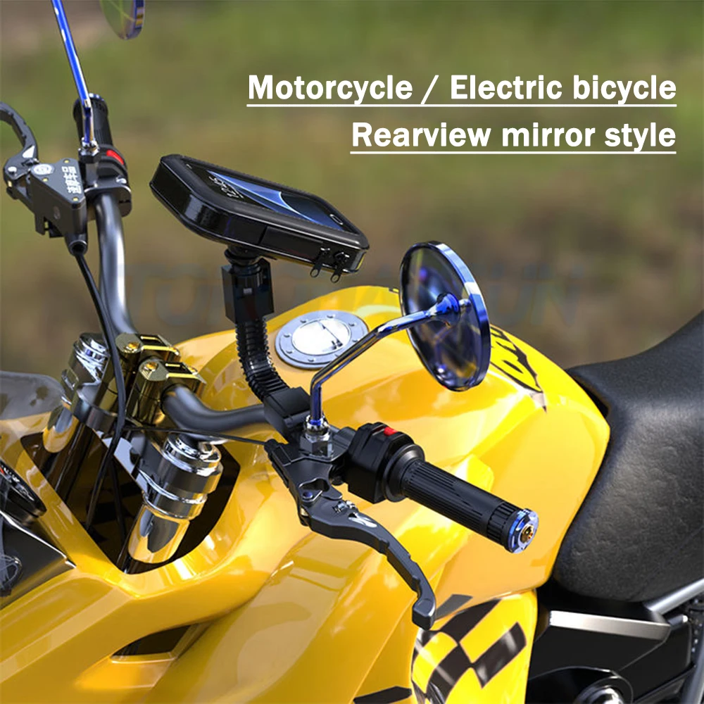 Waterproof Motorcycle Phone Holder Support Telephone Mobile Stand for Moto Support for iPhone 11 Universal Bike Mobile Phone Sup