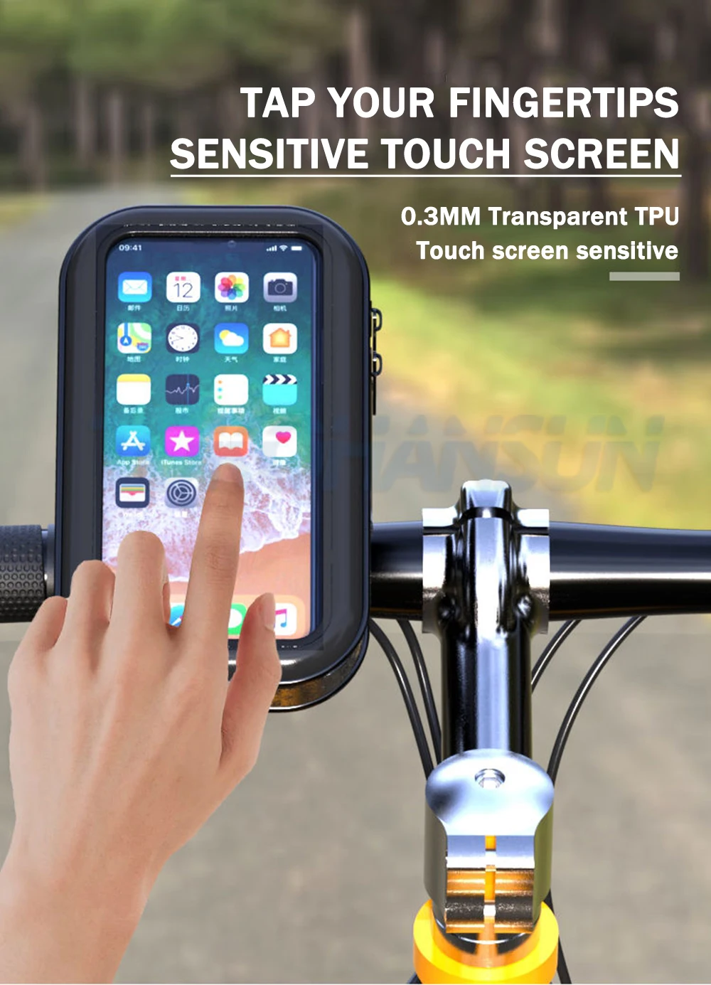 Waterproof Motorcycle Phone Holder Support Telephone Mobile Stand for Moto Support for iPhone 11 Universal Bike Mobile Phone Sup