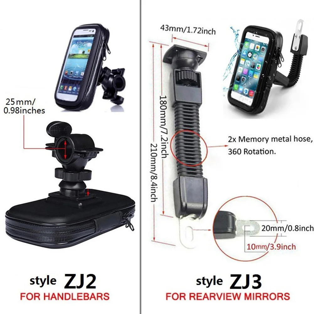 Waterproof Motorcycle Phone Holder Support Telephone Mobile Stand for Moto Support for iPhone 11 Universal Bike Mobile Phone Sup