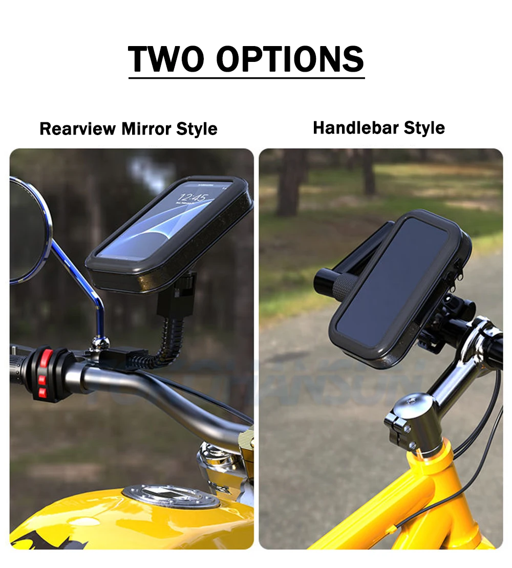 Waterproof Motorcycle Phone Holder Support Telephone Mobile Stand for Moto Support for iPhone 11 Universal Bike Mobile Phone Sup