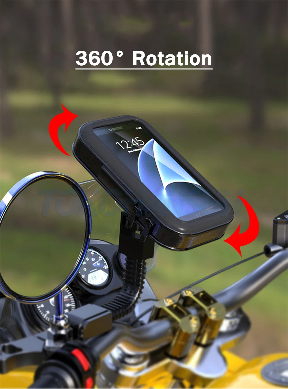 Waterproof Motorcycle Phone Holder Support Telephone Mobile Stand for Moto Support for iPhone 11 Universal Bike Mobile Phone Sup