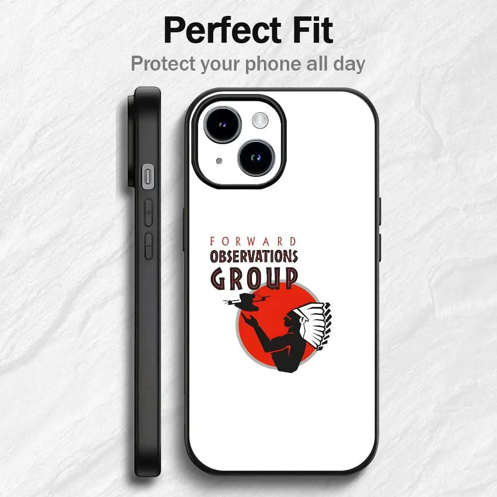 F-Forward O-Observations Group Phone Case For IPhone12 13 14 15 16 17Pro Max Plus Classic Black Soft Shell