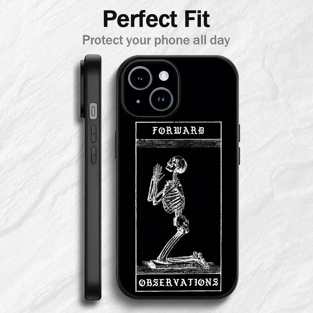 F-Forward O-Observations Group Phone Case For IPhone12 13 14 15 16 17Pro Max Plus Classic Black Soft Shell