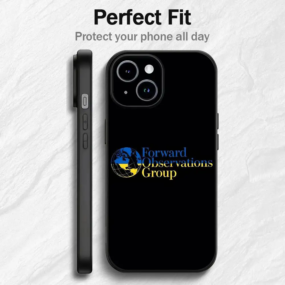 F-Forward O-Observations Group Phone Case For IPhone12 13 14 15 16 17Pro Max Plus Classic Black Soft Shell