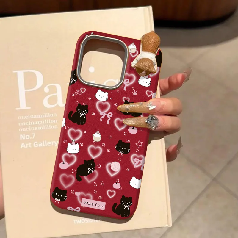 Pretty Love Kitten 3D DIY Doll Soft Case For Redmi A3 9T 12C 9 13 13C 14C 12 10A 9C POCO X3 X6 M3 Pro Note 13 Pro 10 11 12 Pro