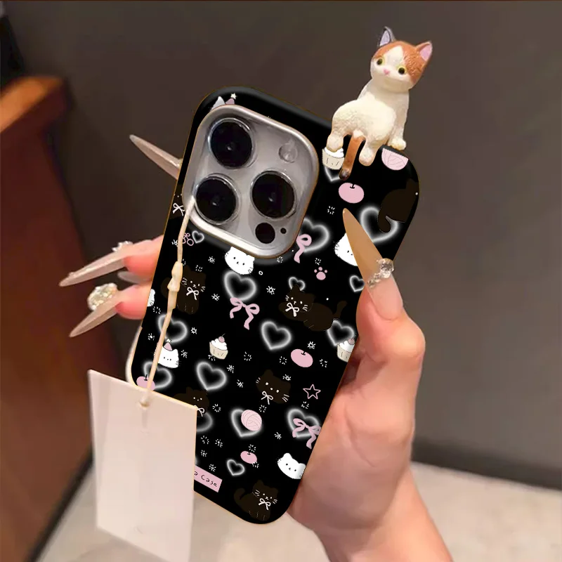 Pretty Love Kitten 3D DIY Doll Soft Case For Redmi A3 9T 12C 9 13 13C 14C 12 10A 9C POCO X3 X6 M3 Pro Note 13 Pro 10 11 12 Pro