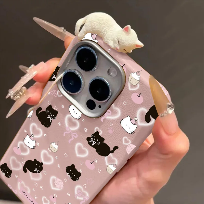 Pretty Love Kitten 3D DIY Doll Soft Case For Redmi A3 9T 12C 9 13 13C 14C 12 10A 9C POCO X3 X6 M3 Pro Note 13 Pro 10 11 12 Pro
