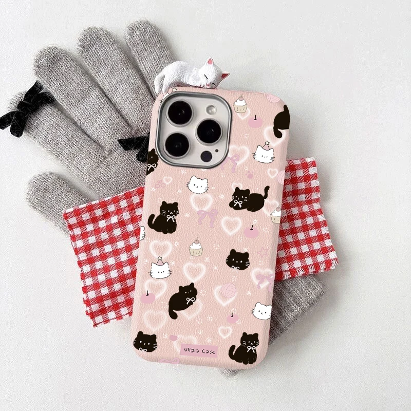 Pretty Love Kitten 3D DIY Doll Soft Case For Redmi A3 9T 12C 9 13 13C 14C 12 10A 9C POCO X3 X6 M3 Pro Note 13 Pro 10 11 12 Pro