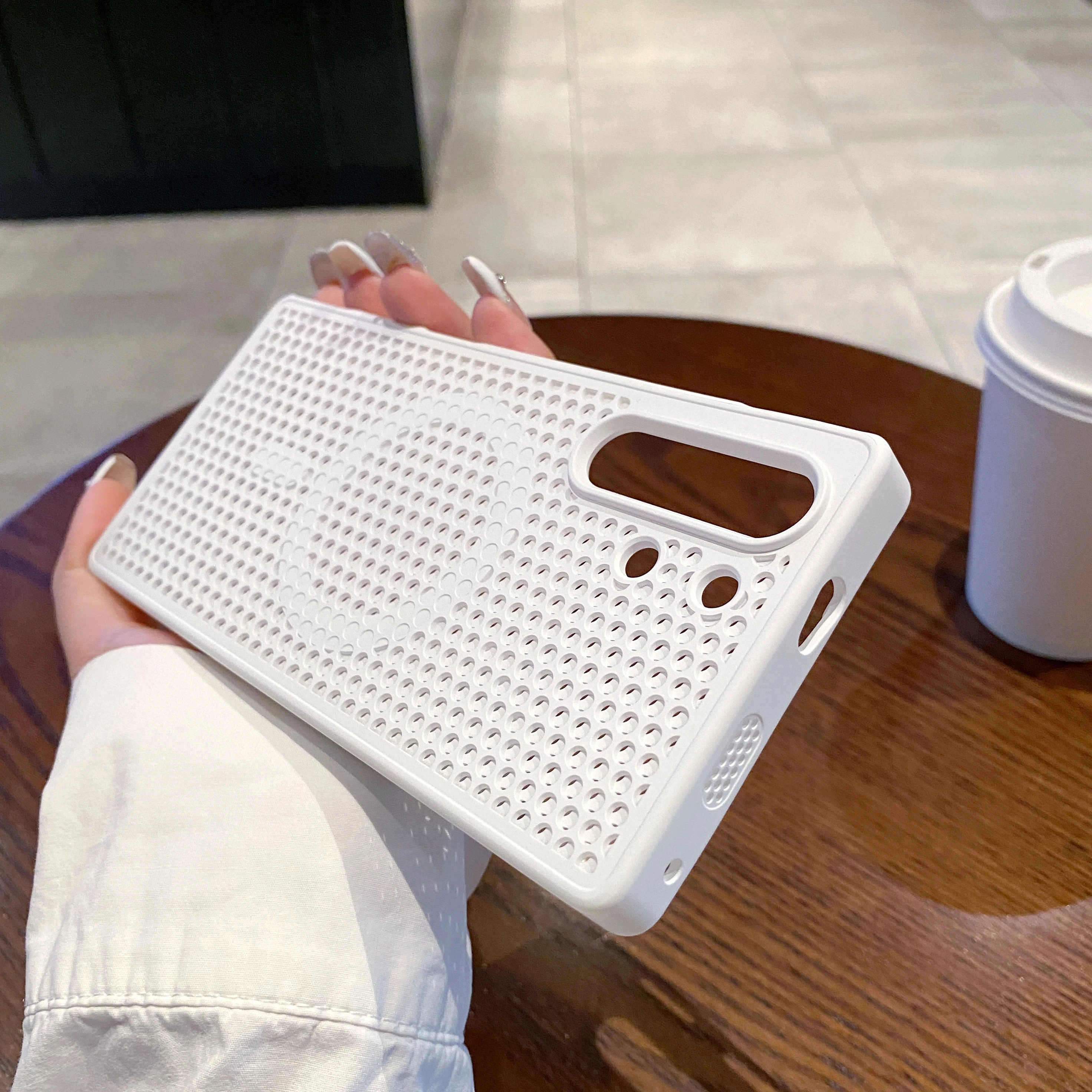 Honeycomb Grid Mesh Cooling Silicone Magsafe Case Cover ZTE Nubia RedMagic 10S Pro+ Heat Dissipation Shell Nubia RedMagic 10 Pro