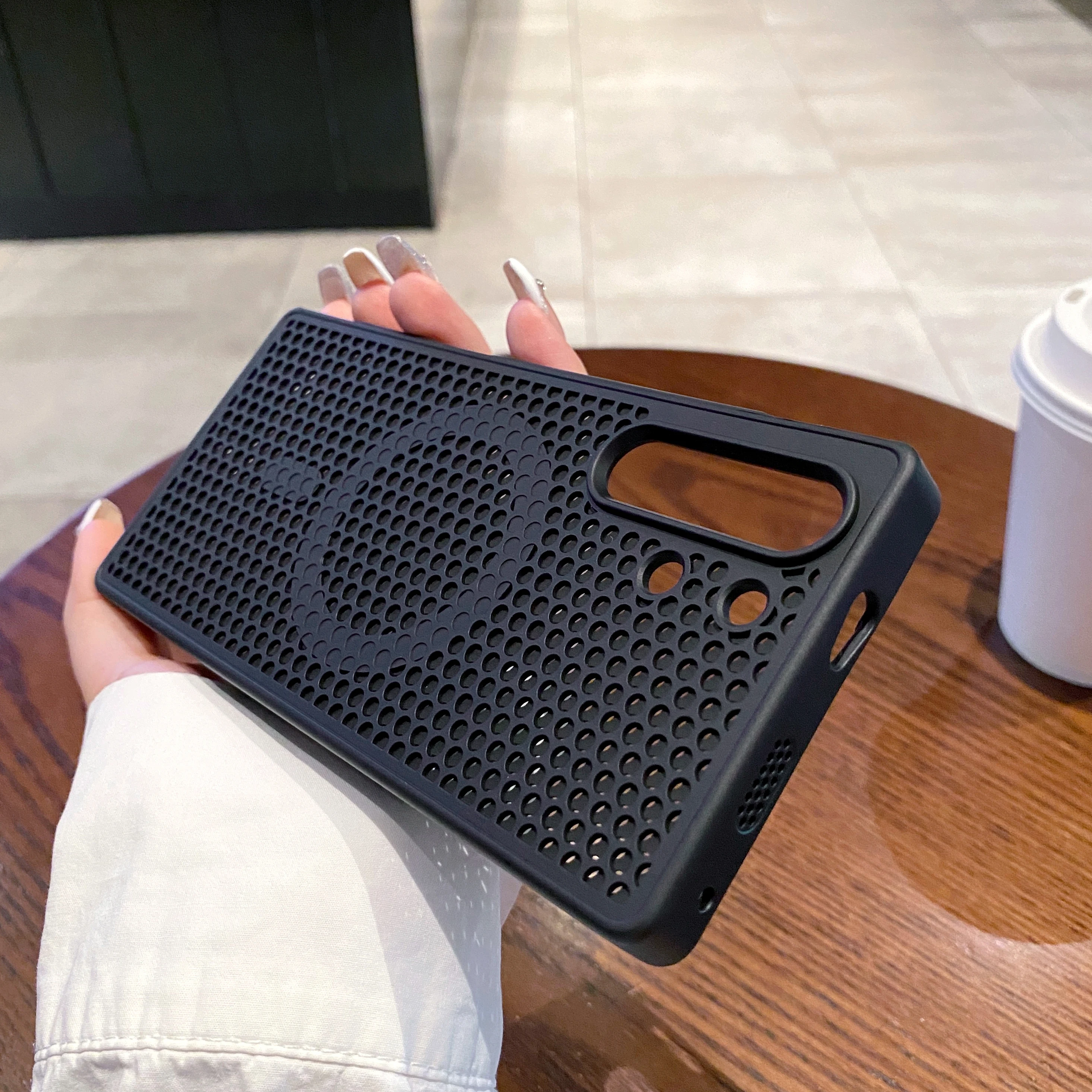 Honeycomb Grid Mesh Cooling Silicone Magsafe Case Cover ZTE Nubia RedMagic 10S Pro+ Heat Dissipation Shell Nubia RedMagic 10 Pro