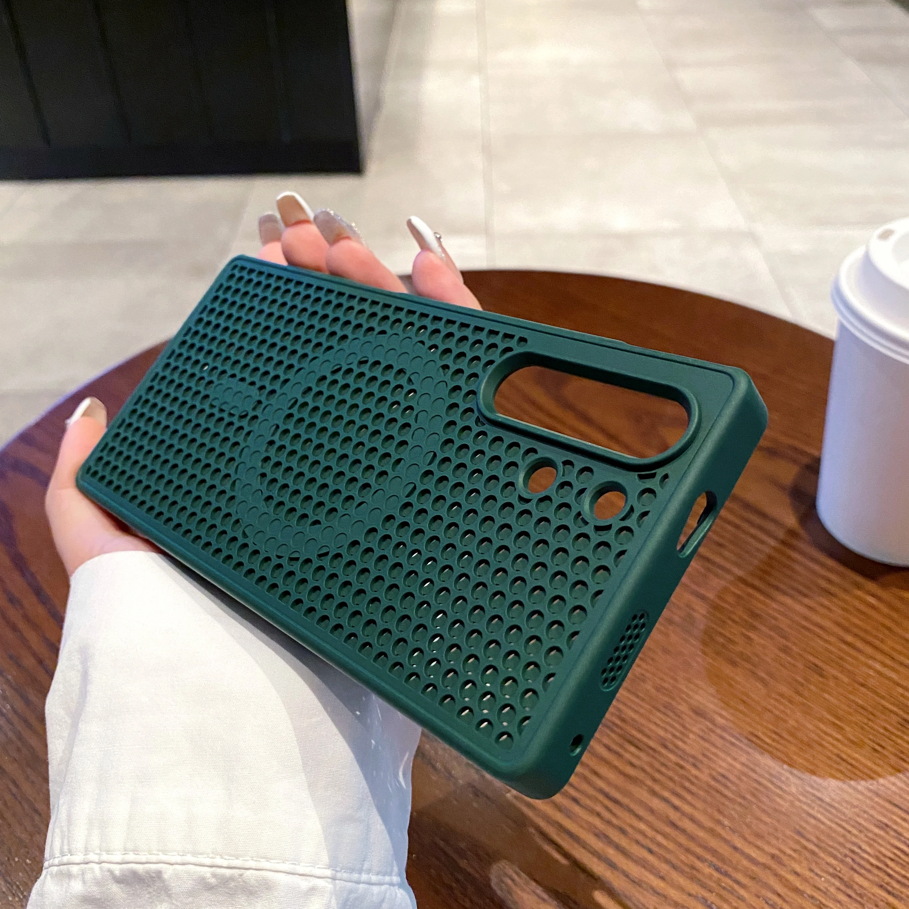 Honeycomb Grid Mesh Cooling Silicone Magsafe Case Cover ZTE Nubia RedMagic 10S Pro+ Heat Dissipation Shell Nubia RedMagic 10 Pro