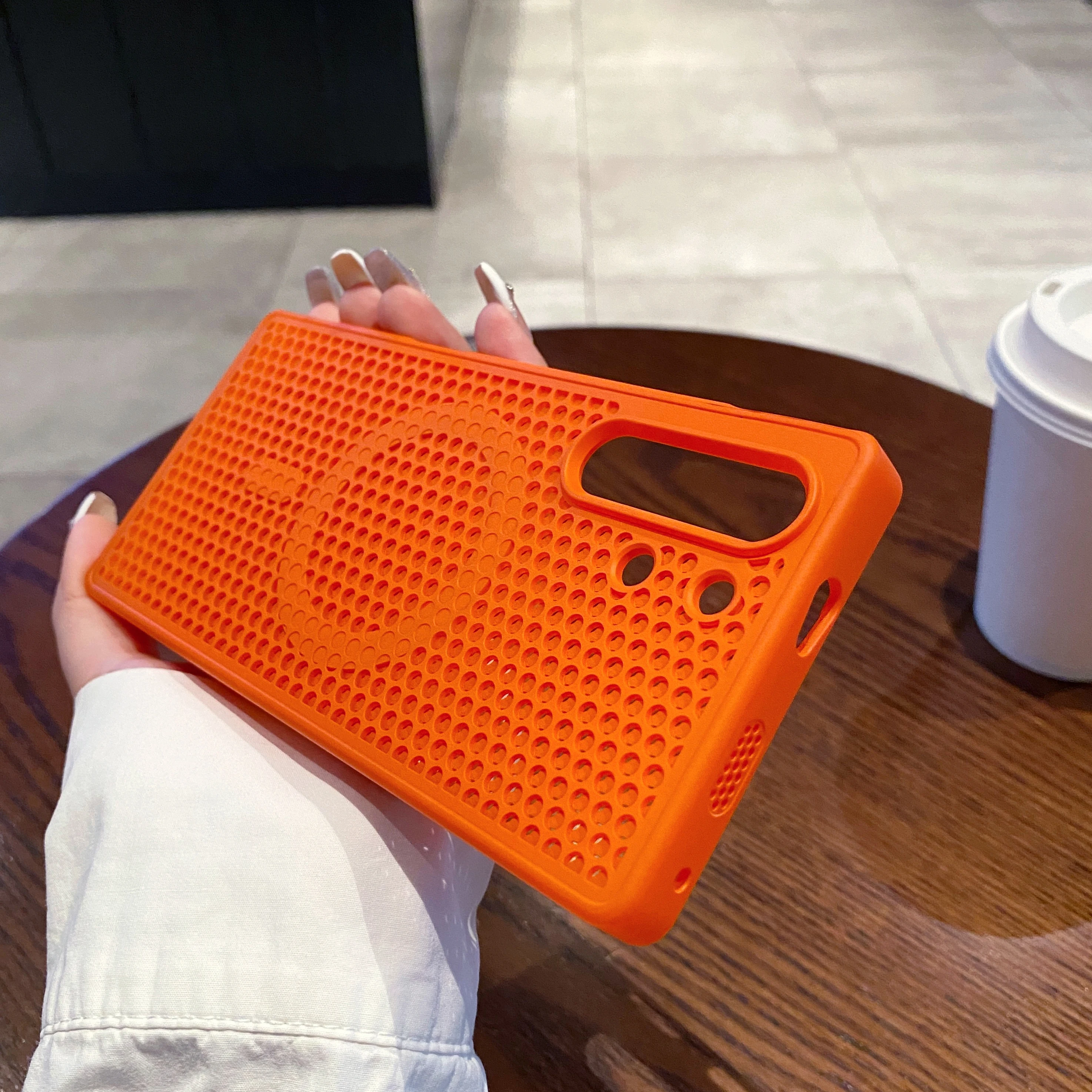 Honeycomb Grid Mesh Cooling Silicone Magsafe Case Cover ZTE Nubia RedMagic 10S Pro+ Heat Dissipation Shell Nubia RedMagic 10 Pro