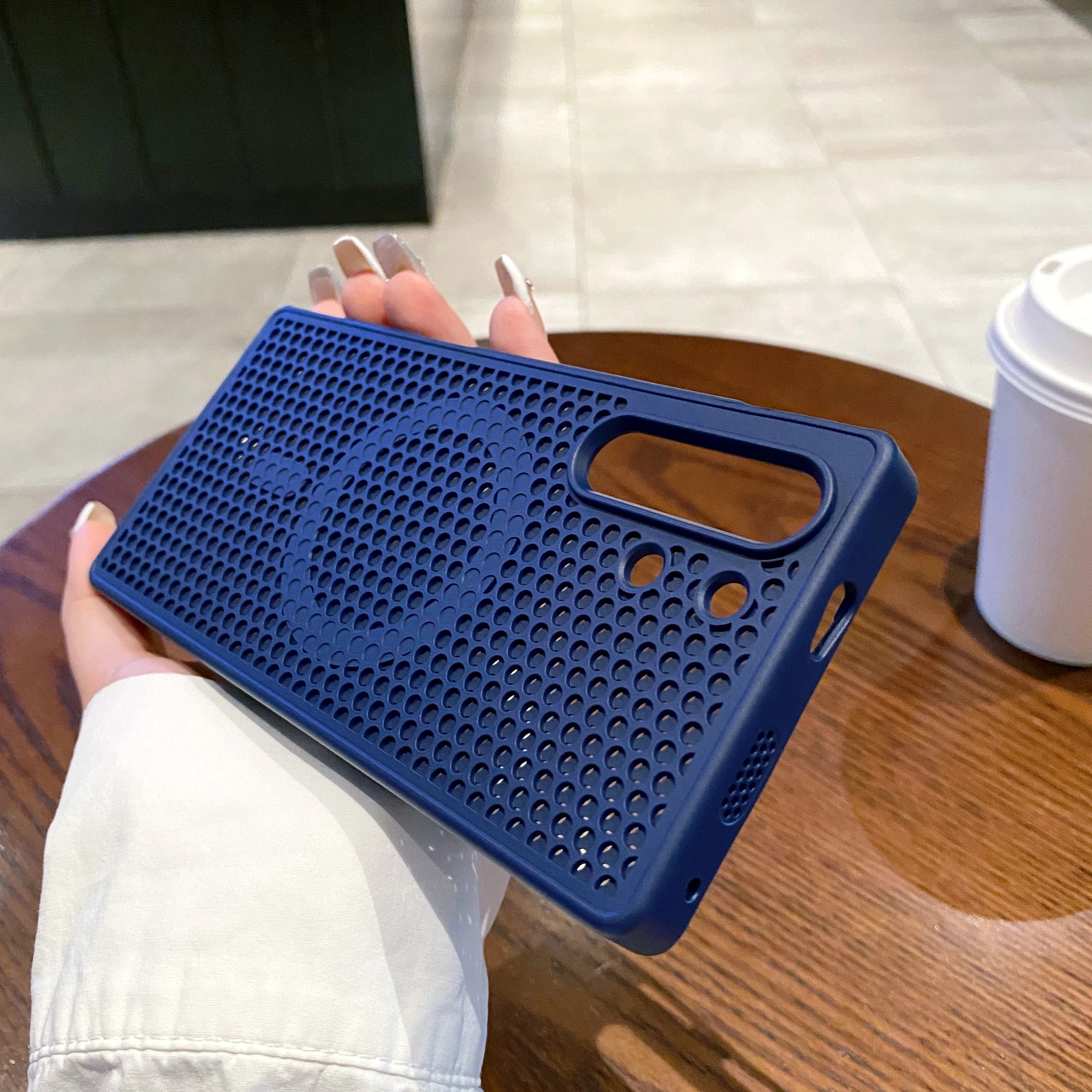 Honeycomb Grid Mesh Cooling Silicone Magsafe Case Cover ZTE Nubia RedMagic 10S Pro+ Heat Dissipation Shell Nubia RedMagic 10 Pro