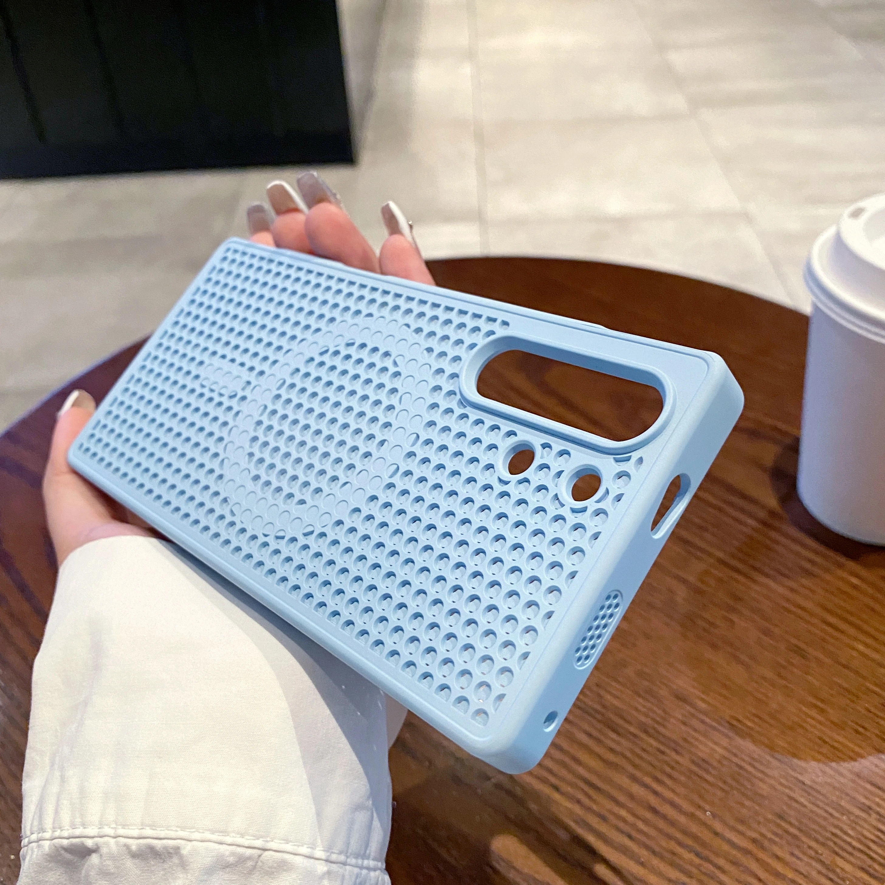 Honeycomb Grid Mesh Cooling Silicone Magsafe Case Cover ZTE Nubia RedMagic 10S Pro+ Heat Dissipation Shell Nubia RedMagic 10 Pro