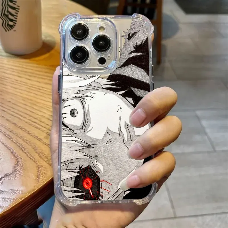 Tokyos Anime Ghouls Hot Phone Case Clear For iPhone 17 16 14 15 11 12 13 Pro Max 16E 16 Plus 17Air Soft Shockproof Silicon Cover