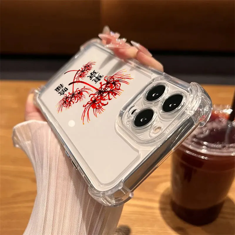 Tokyos Anime Ghouls Hot Phone Case Clear For iPhone 17 16 14 15 11 12 13 Pro Max 16E 16 Plus 17Air Soft Shockproof Silicon Cover