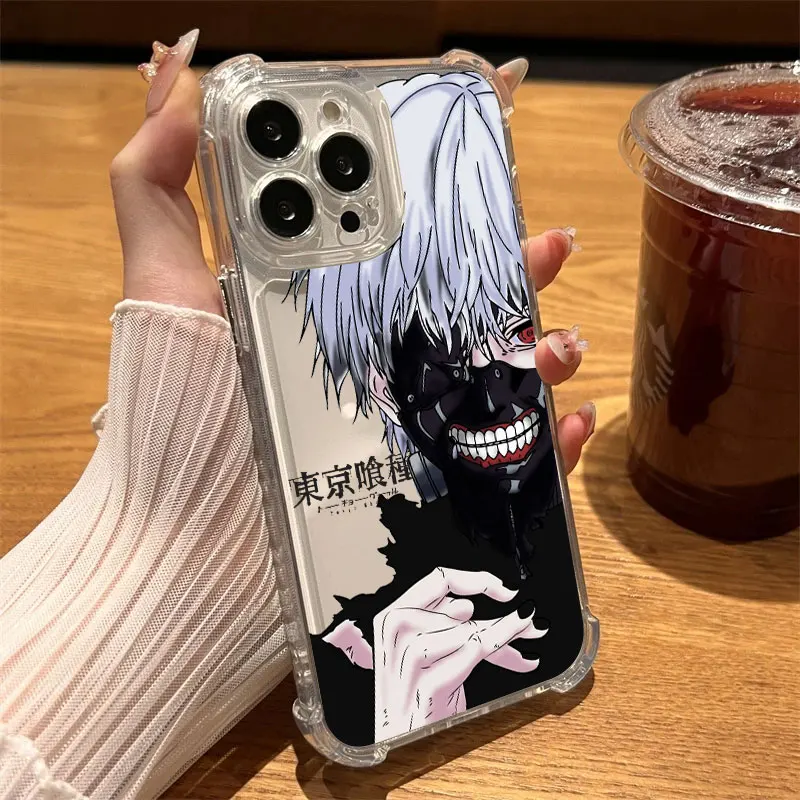 Tokyos Anime Ghouls Hot Phone Case Clear For iPhone 17 16 14 15 11 12 13 Pro Max 16E 16 Plus 17Air Soft Shockproof Silicon Cover