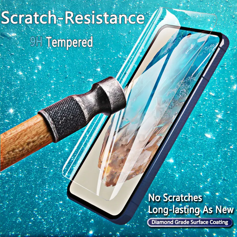 1-4PCS Screen Protector For Galaxy M35 5G Samsung Tempered Glass Crystal 9H High Aluminum Anti Scratch Case Friendly Fingerprint