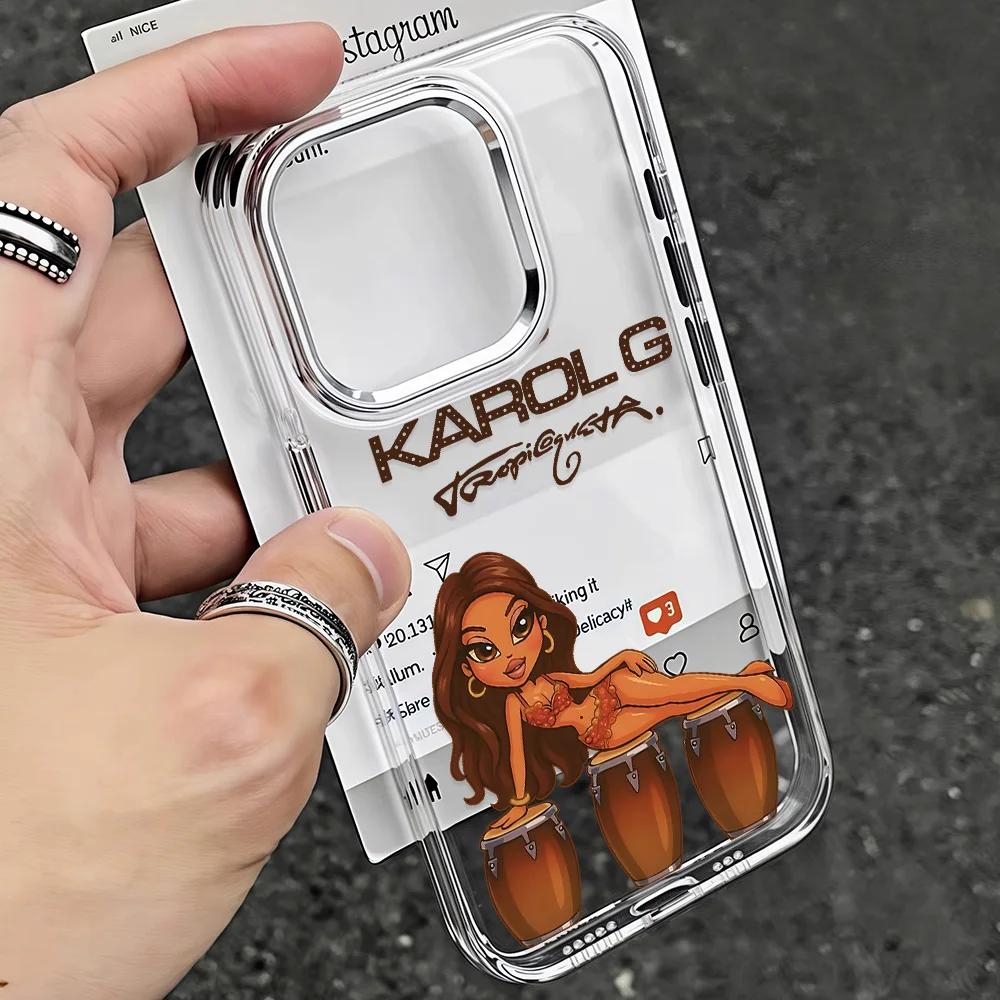 Singer K-karol G Tropicoquetas Phone Case For IPhone 17 16e 16 15 14 13 12 11 Mini Pro Max X XR XSMAX 8 7 Air Plus Soft Cover