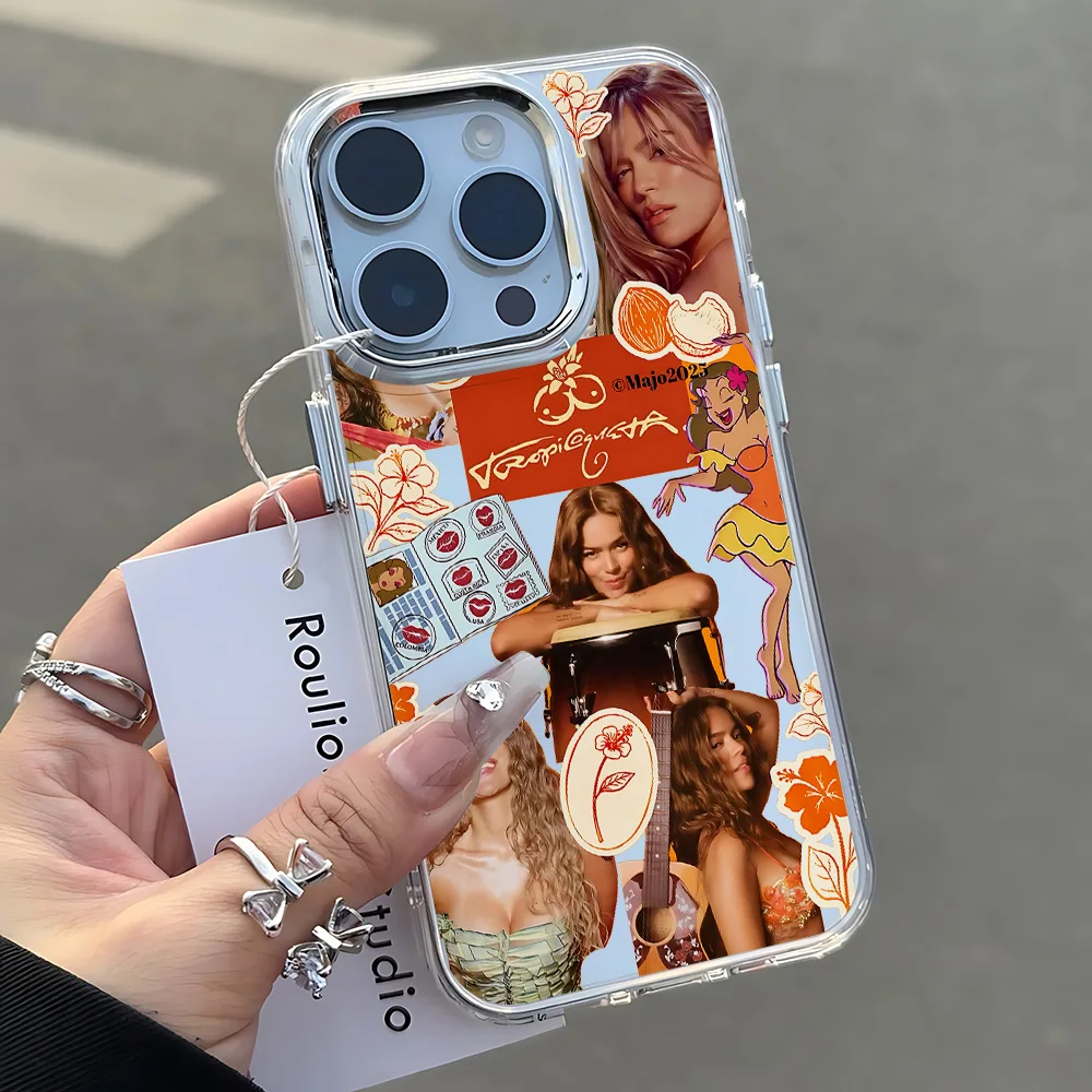 Singer K-karol G Tropicoquetas Phone Case For IPhone 17 16e 16 15 14 13 12 11 Mini Pro Max X XR XSMAX 8 7 Air Plus Soft Cover