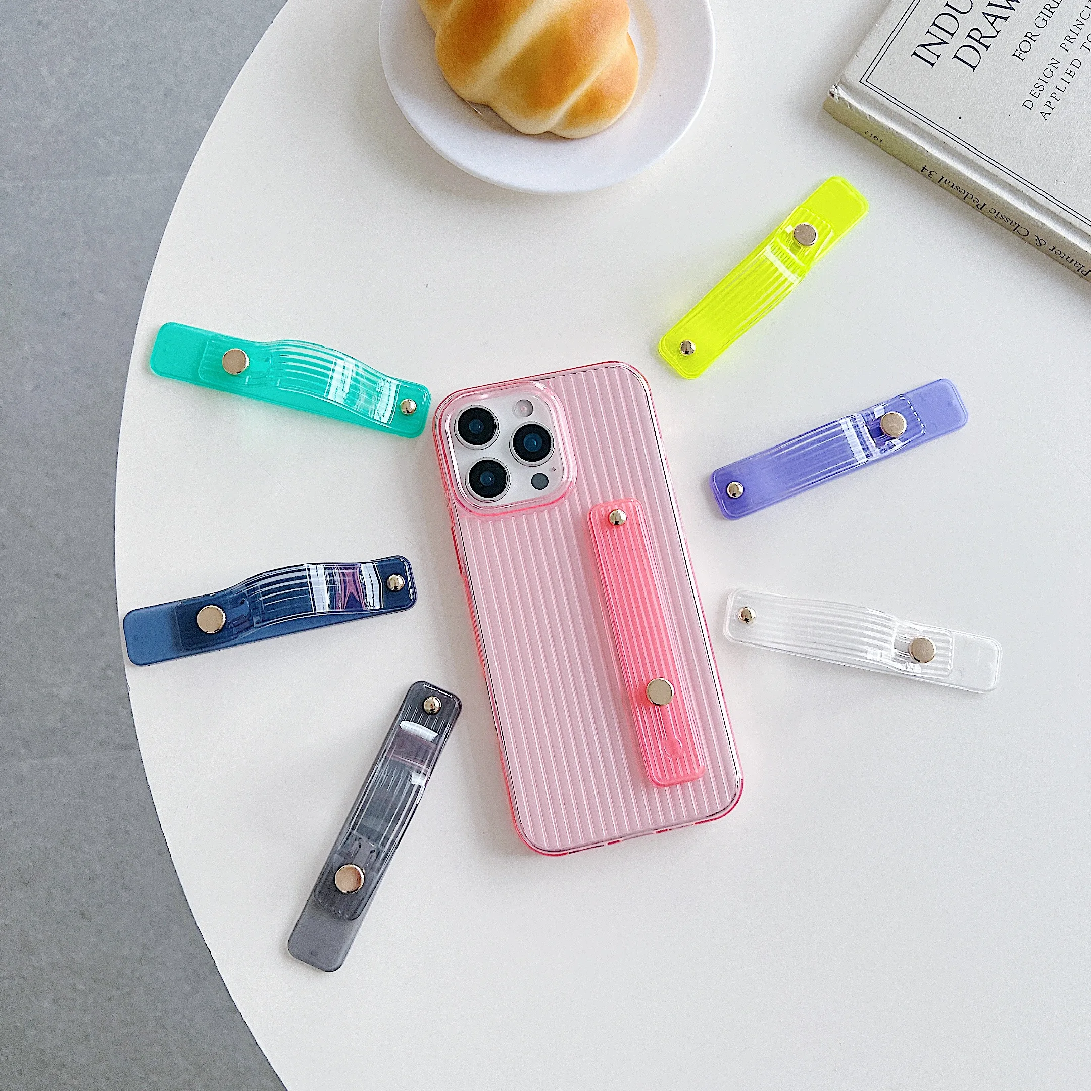 Universal Mobile Phone Ring Finger Bracket Adjustable Desktop Multi-functional Portable Cell Phone Case Stand for Men and Women