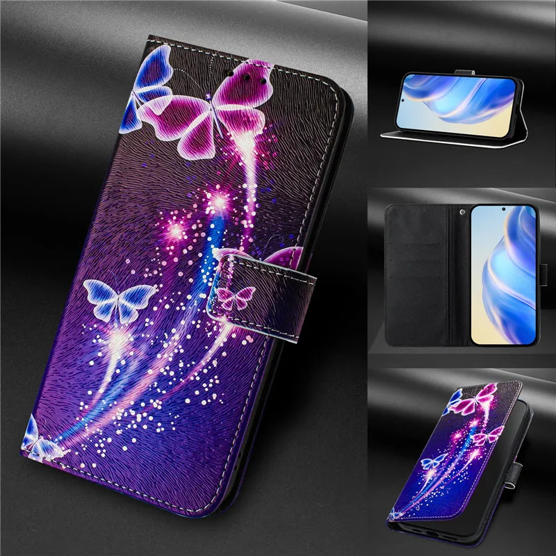 Retro Flower Design Wallet Leather Case For OPPO Reno13 F FS Reno 13F 4G 13 Pro 5G Reno13F Coque Magnetic Flip Cover Phone Bags
