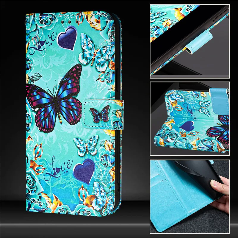 Retro Flower Design Wallet Leather Case For OPPO Reno13 F FS Reno 13F 4G 13 Pro 5G Reno13F Coque Magnetic Flip Cover Phone Bags