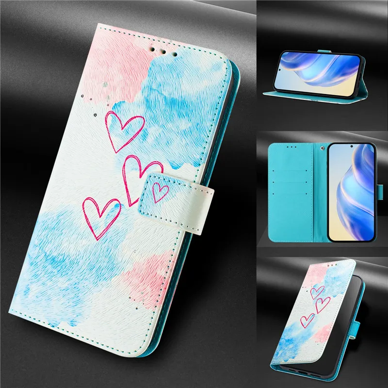 Retro Flower Design Wallet Leather Case For OPPO Reno13 F FS Reno 13F 4G 13 Pro 5G Reno13F Coque Magnetic Flip Cover Phone Bags