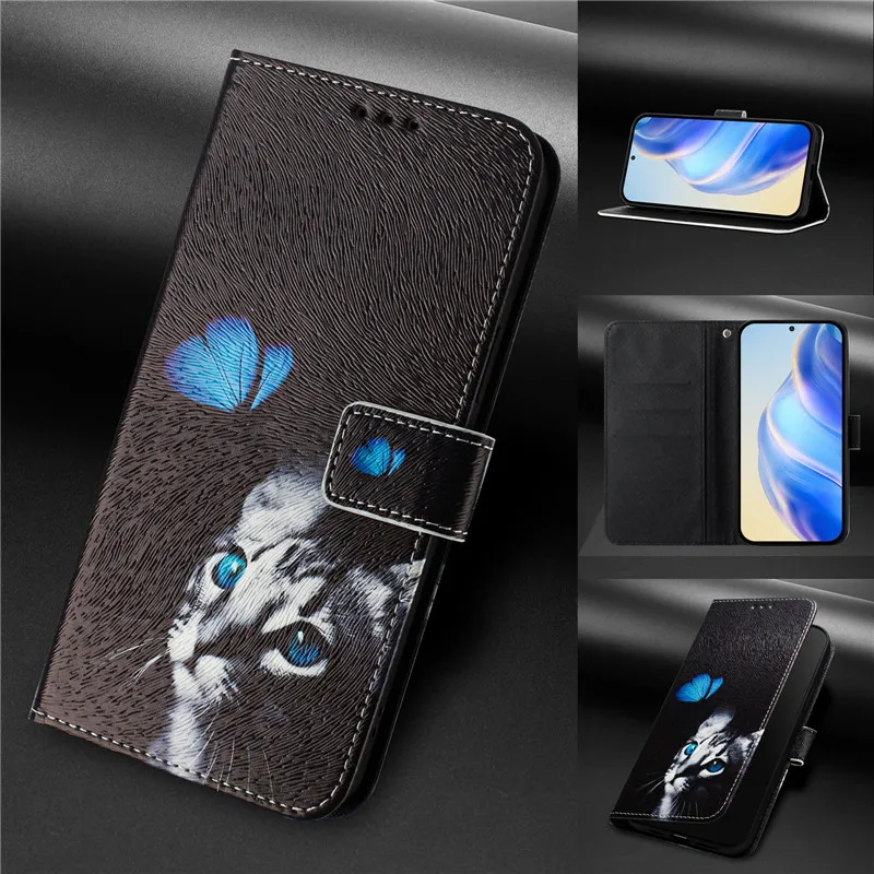 Retro Flower Design Wallet Leather Case For OPPO Reno13 F FS Reno 13F 4G 13 Pro 5G Reno13F Coque Magnetic Flip Cover Phone Bags