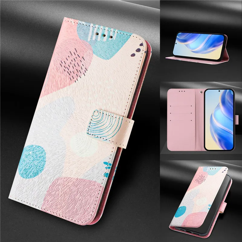 Retro Flower Design Wallet Leather Case For OPPO Reno13 F FS Reno 13F 4G 13 Pro 5G Reno13F Coque Magnetic Flip Cover Phone Bags