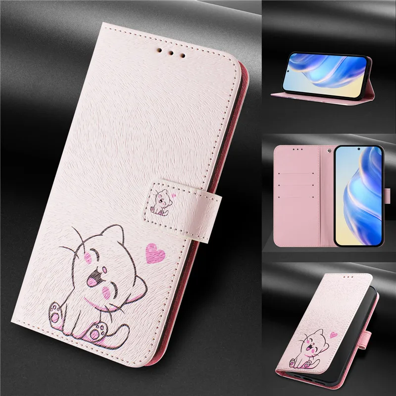 Retro Flower Design Wallet Leather Case For OPPO Reno13 F FS Reno 13F 4G 13 Pro 5G Reno13F Coque Magnetic Flip Cover Phone Bags