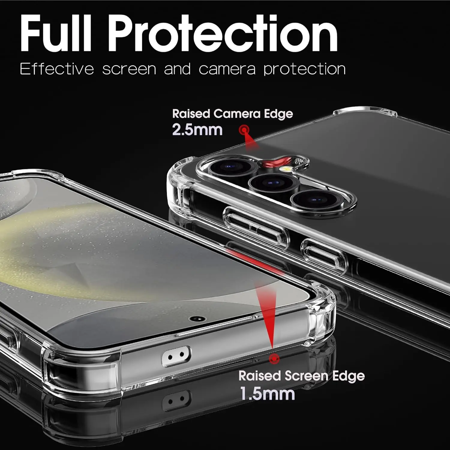 Shockproof Silicone Case For Samsung Galaxy S26 S25 S24 S23 S21 FE S22 Ultra Plus 5G Clear Ultra Thin Soft Cover S25 Edge Shell