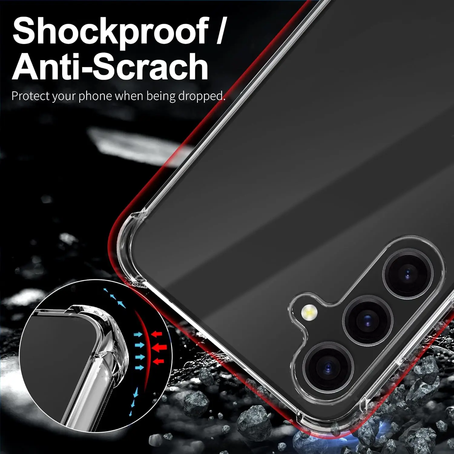 Shockproof Silicone Case For Samsung Galaxy S26 S25 S24 S23 S21 FE S22 Ultra Plus 5G Clear Ultra Thin Soft Cover S25 Edge Shell
