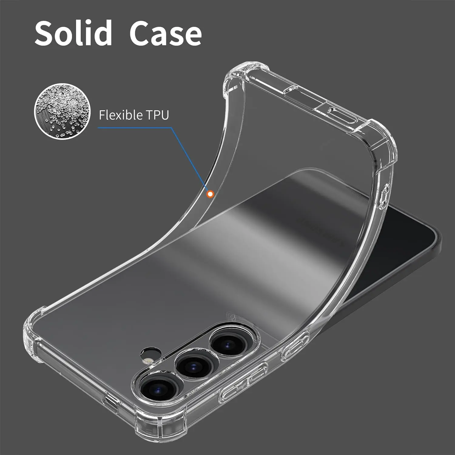 Shockproof Silicone Case For Samsung Galaxy S26 S25 S24 S23 S21 FE S22 Ultra Plus 5G Clear Ultra Thin Soft Cover S25 Edge Shell