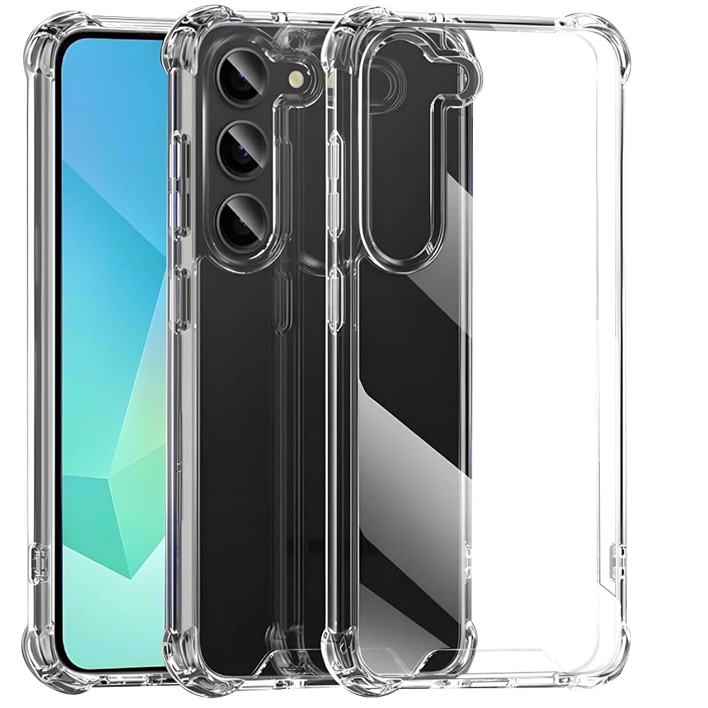 Acrylic Hybrid Hard Back Cover Case For Samsung Galaxy A17 A07 A56 A36 A16 A55 A35 A15 A54 A14 4g 5g Clear Shockproof Soft Shell