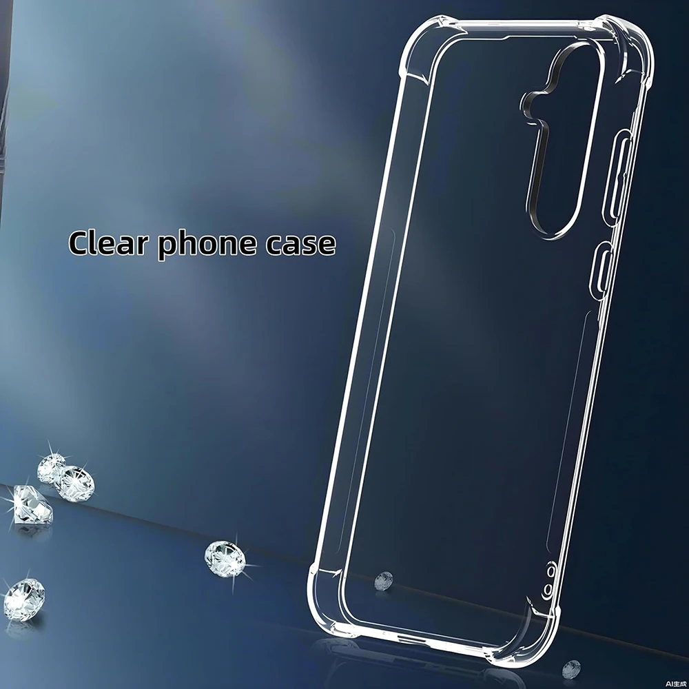 Acrylic Hybrid Hard Back Cover Case For Samsung Galaxy A17 A07 A56 A36 A16 A55 A35 A15 A54 A14 4g 5g Clear Shockproof Soft Shell