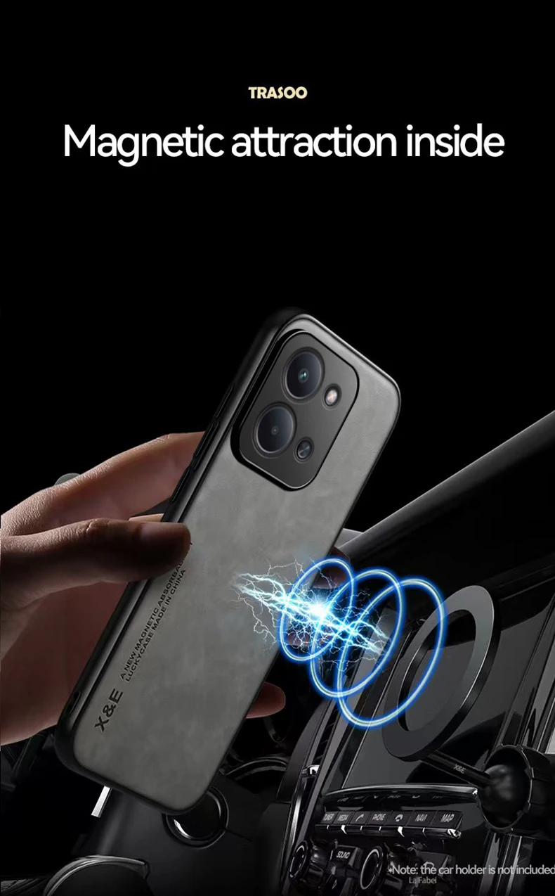 Shockproof Case for Redmi 15C Global 171MM Protective Cover Magnetic Car Holder Phone Coque Fundas Capa For for Redmi 15C 4G 5G