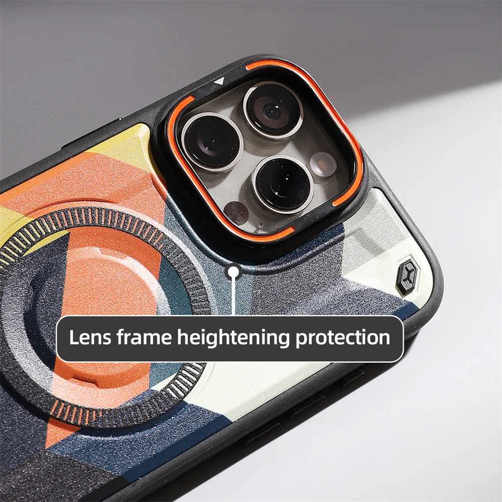 Camouflage Military Grade Defender Magnetic Case for iPhone 17 Pro Max/16 Plus/15/14/13/12/11 Hybrid Camping Cover