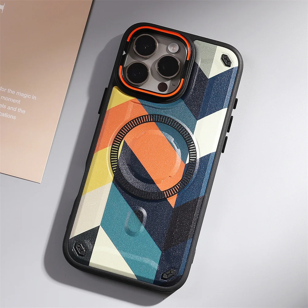 Camouflage Military Grade Defender Magnetic Case for iPhone 17 Pro Max/16 Plus/15/14/13/12/11 Hybrid Camping Cover
