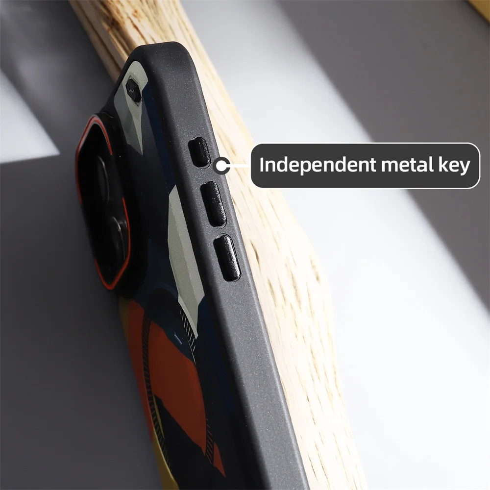 Camouflage Military Grade Defender Magnetic Case for iPhone 17 Pro Max/16 Plus/15/14/13/12/11 Hybrid Camping Cover