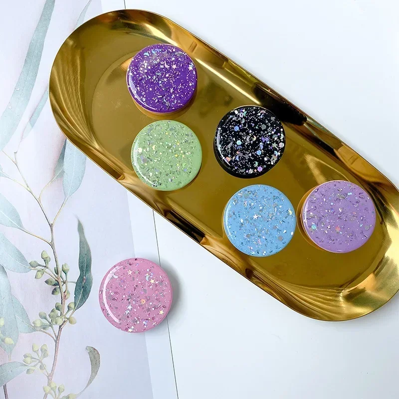 Pop Grip 3D Finger Phone Holder Grips Tok Sockets Starry Sky Glitter Drop Glue Mobile Phone and Tablet Universal Lazy Holder