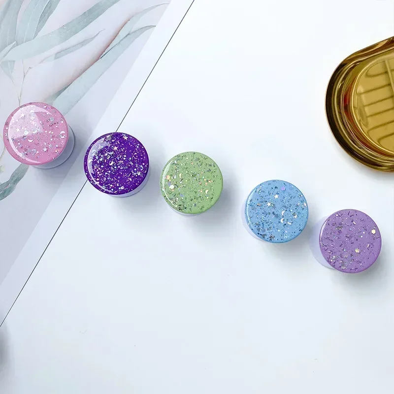 Pop Grip 3D Finger Phone Holder Grips Tok Sockets Starry Sky Glitter Drop Glue Mobile Phone and Tablet Universal Lazy Holder