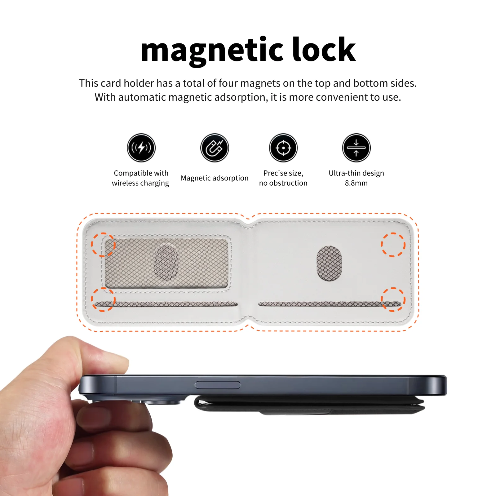 Detachable Leather Wallet Magnetic Phone Holder For Magsafe iPhone 17 Air 16 15 14 Plus 13 12 Pro Max Stand Bank ID Card Cover