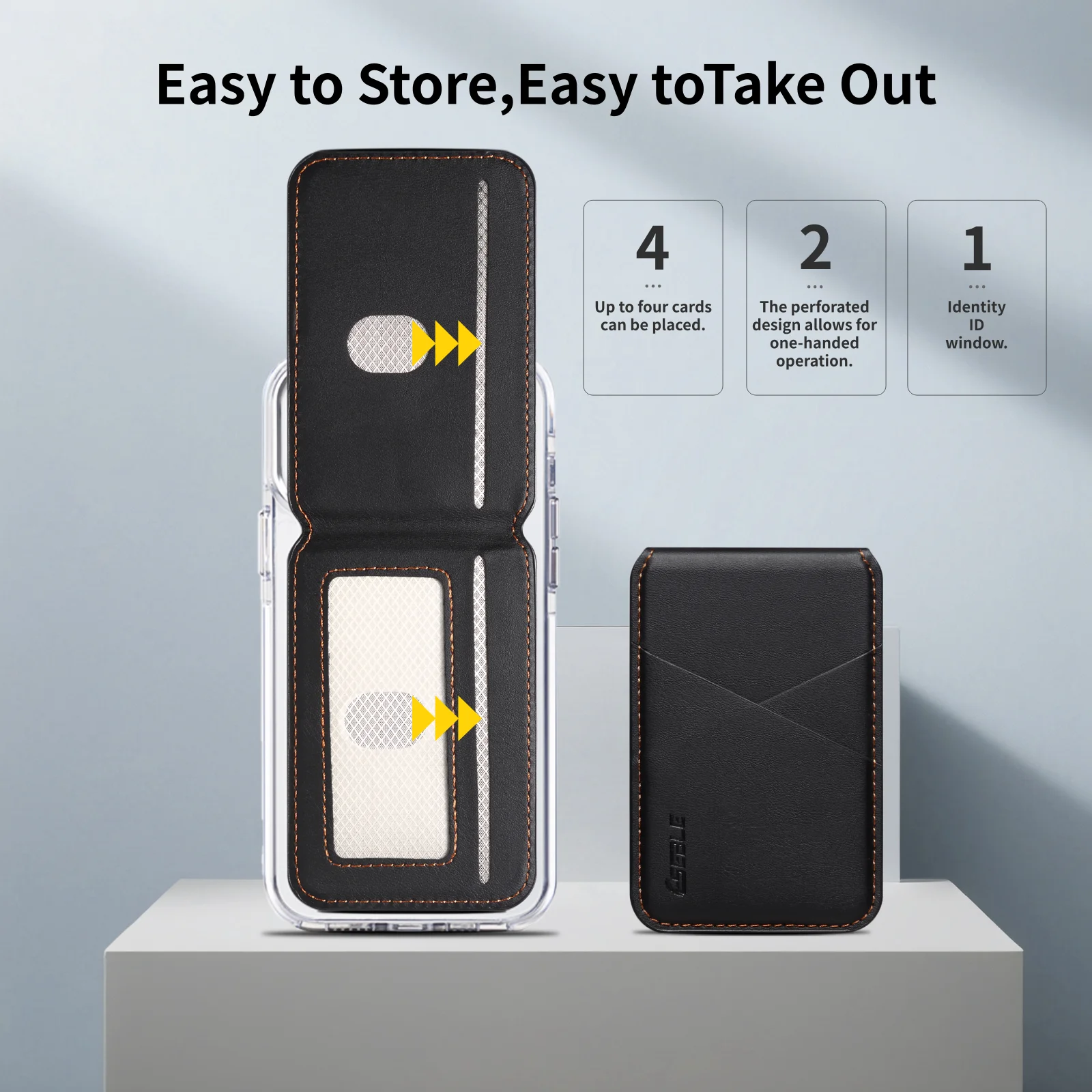 Detachable Leather Wallet Magnetic Phone Holder For Magsafe iPhone 17 Air 16 15 14 Plus 13 12 Pro Max Stand Bank ID Card Cover