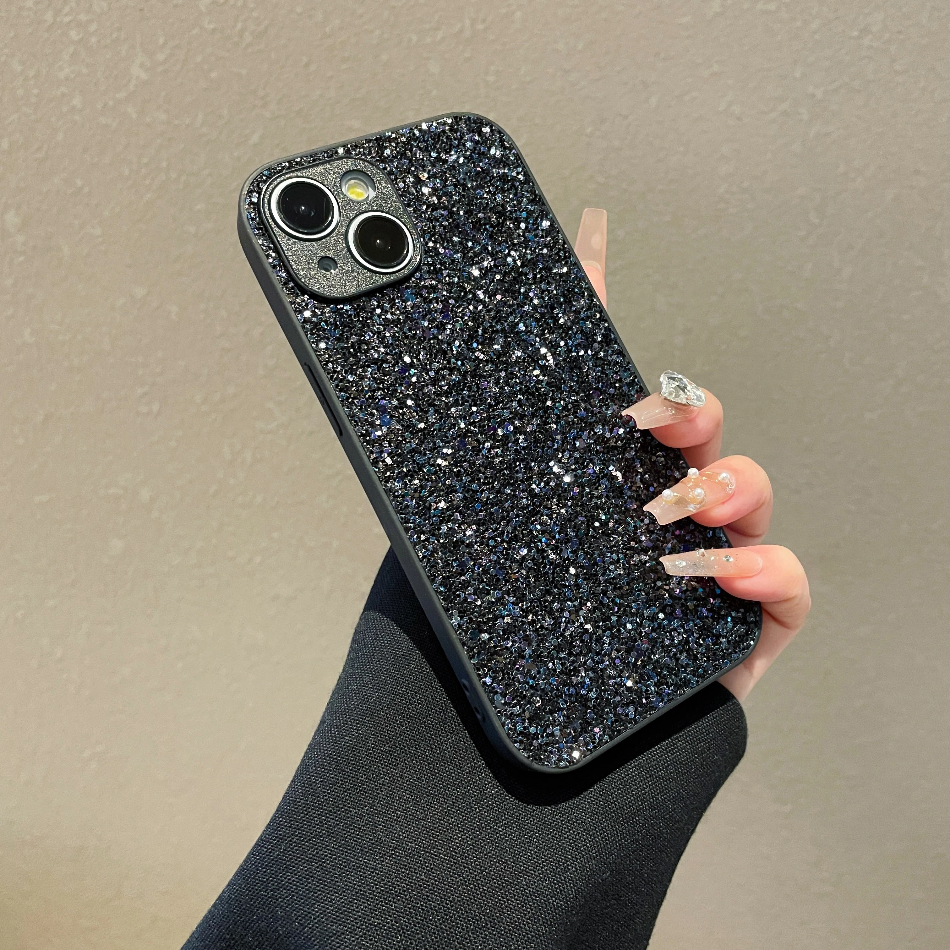 Luxurious Shiny Diamond Rhinestone Glitter for iPhone 17 16 15 14 13 12 11 Pro Max Plus XR 17Air 16E Cover Protective Shell