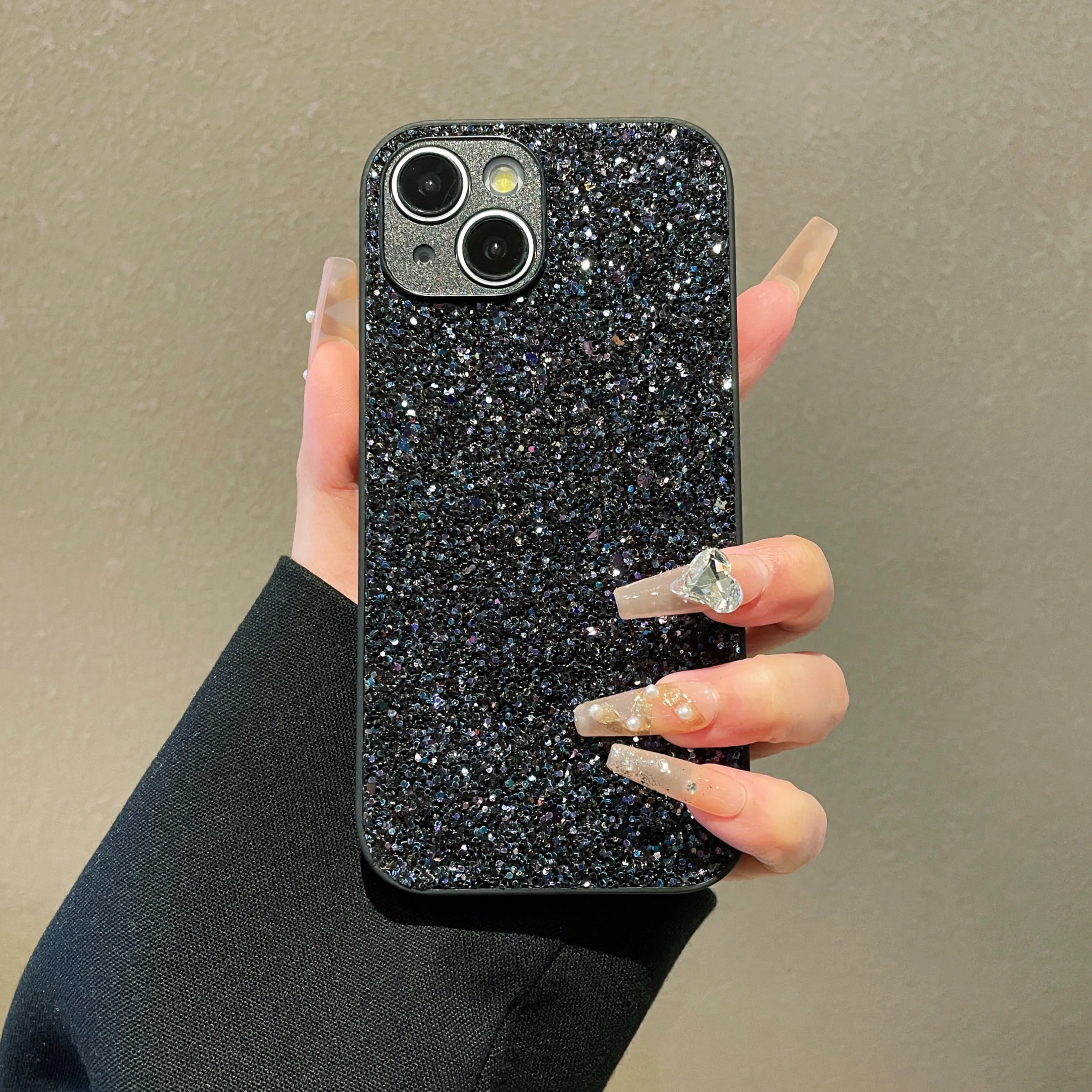 Luxurious Shiny Diamond Rhinestone Glitter for iPhone 17 16 15 14 13 12 11 Pro Max Plus XR 17Air 16E Cover Protective Shell