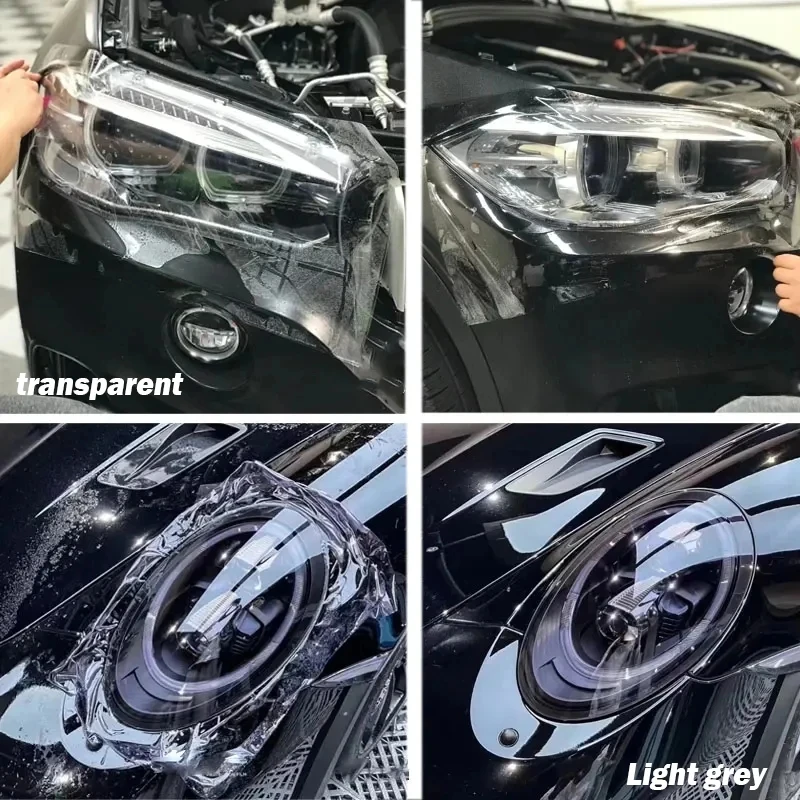 1/2/3/15M Ppf Self-healing TPU Car Headlight Anti Scratches Wrap Film Protective Car Taillights Film