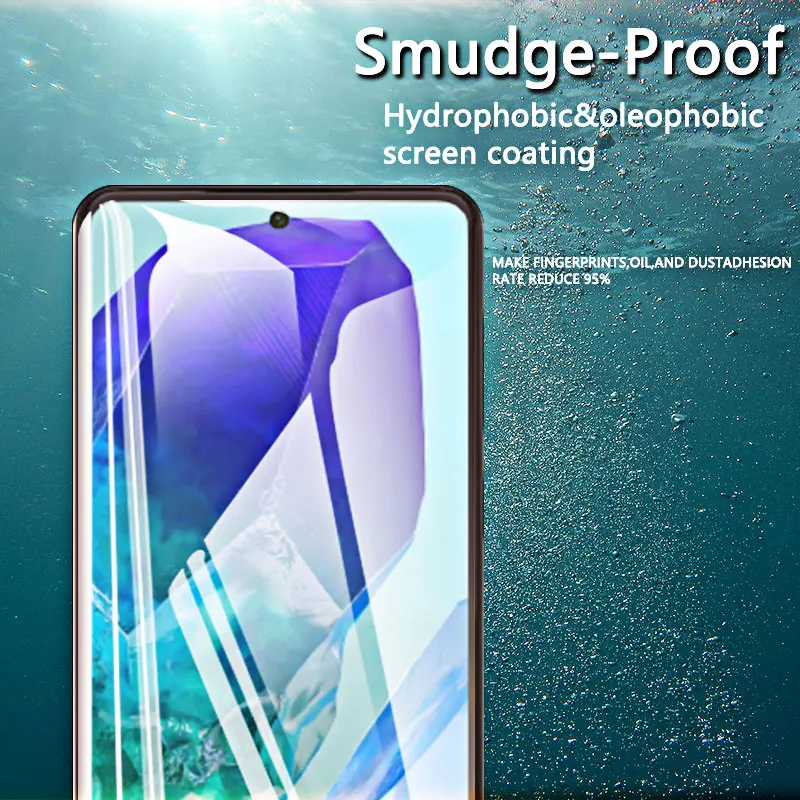 1-4PCS Screen Protector For Galaxy M55 5G Samsung Tempered Glass Crystal 9H High Aluminum Anti Scratch Case Friendly Fingerprint