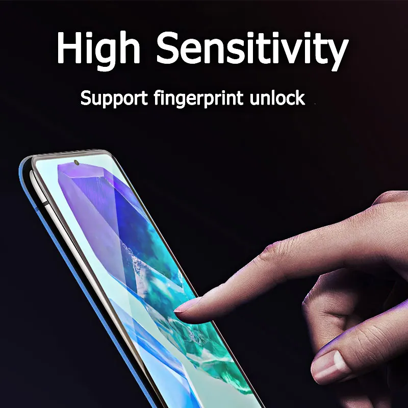 1-4PCS Screen Protector For Galaxy M55 5G Samsung Tempered Glass Crystal 9H High Aluminum Anti Scratch Case Friendly Fingerprint
